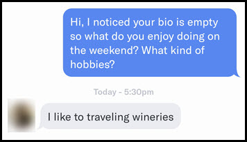 How to start a conversation on OkCupid with women who have blank profiles