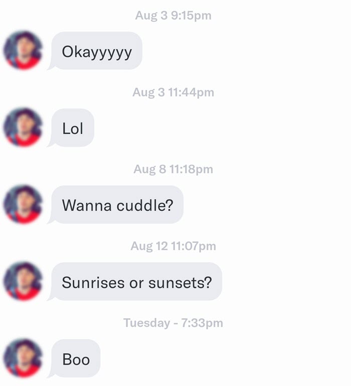 Avoid sending multiple messages on dating apps because they are annoying to women.